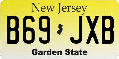 NJ license plate B69JXB