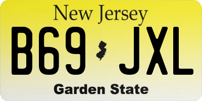 NJ license plate B69JXL