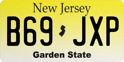 NJ license plate B69JXP
