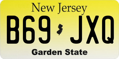 NJ license plate B69JXQ
