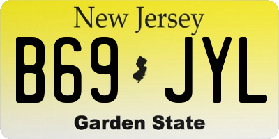 NJ license plate B69JYL