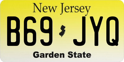 NJ license plate B69JYQ
