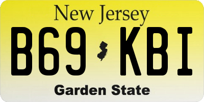 NJ license plate B69KBI