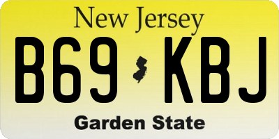 NJ license plate B69KBJ