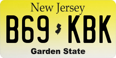 NJ license plate B69KBK