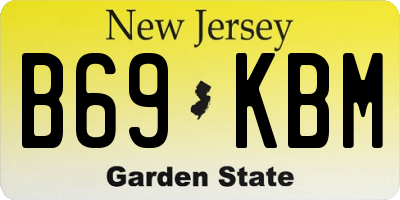NJ license plate B69KBM