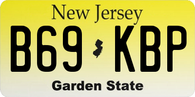 NJ license plate B69KBP