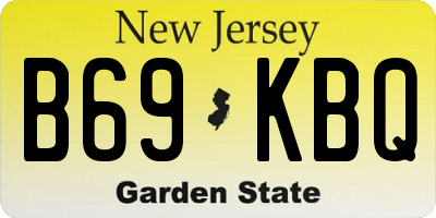 NJ license plate B69KBQ