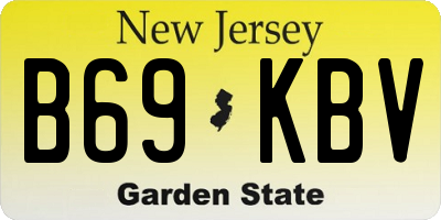 NJ license plate B69KBV