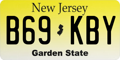 NJ license plate B69KBY