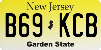 NJ license plate B69KCB