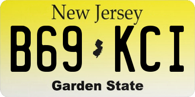NJ license plate B69KCI