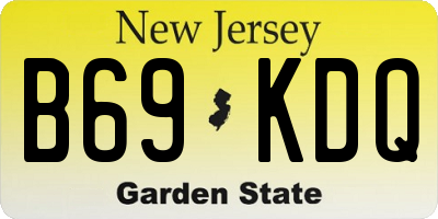 NJ license plate B69KDQ