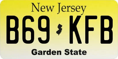 NJ license plate B69KFB