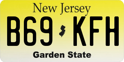 NJ license plate B69KFH