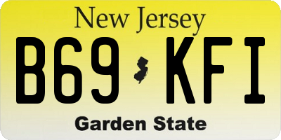 NJ license plate B69KFI