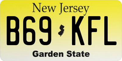 NJ license plate B69KFL