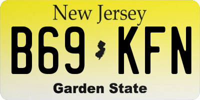 NJ license plate B69KFN