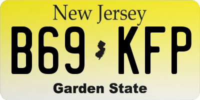 NJ license plate B69KFP