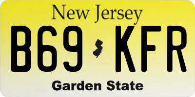 NJ license plate B69KFR