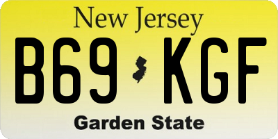 NJ license plate B69KGF