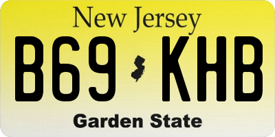 NJ license plate B69KHB