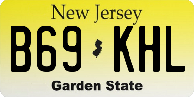 NJ license plate B69KHL