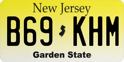 NJ license plate B69KHM