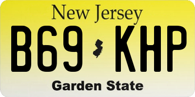 NJ license plate B69KHP