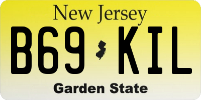 NJ license plate B69KIL