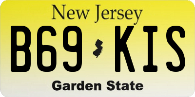 NJ license plate B69KIS