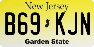 NJ license plate B69KJN
