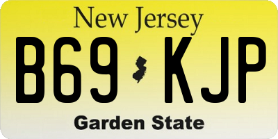 NJ license plate B69KJP