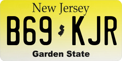 NJ license plate B69KJR