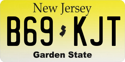 NJ license plate B69KJT