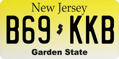 NJ license plate B69KKB