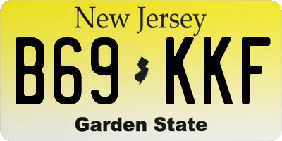 NJ license plate B69KKF