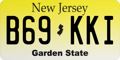 NJ license plate B69KKI