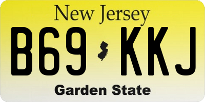 NJ license plate B69KKJ