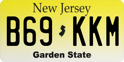 NJ license plate B69KKM