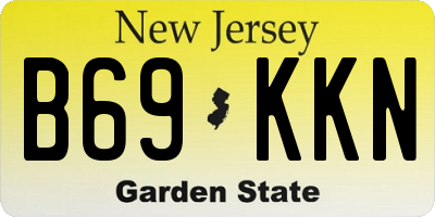 NJ license plate B69KKN