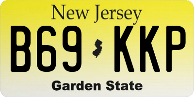 NJ license plate B69KKP