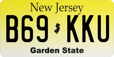NJ license plate B69KKU