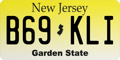 NJ license plate B69KLI