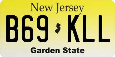 NJ license plate B69KLL