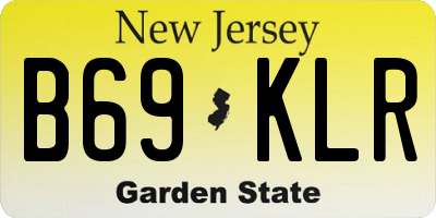 NJ license plate B69KLR