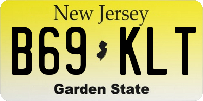NJ license plate B69KLT