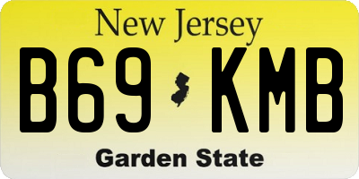 NJ license plate B69KMB