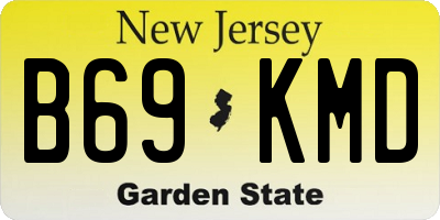 NJ license plate B69KMD