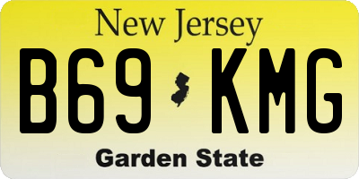 NJ license plate B69KMG